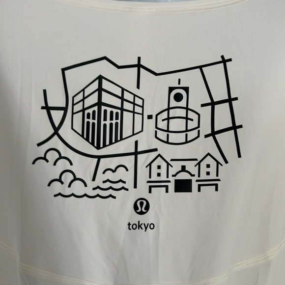 LULULEMON Tokyo Back in Action Long Sleeve Tee Top WHITE 6 🤍 - Picture 2 of 7